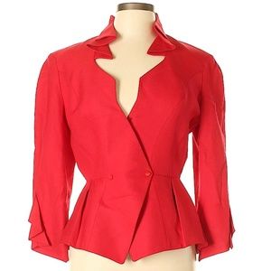 Vintage Thierry Mugler Bright Cherry Red Blazer